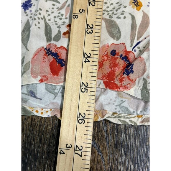 Torrid Cream Floral Print Tie Front Dolman Challis Top 3X - Picture 8 of 8